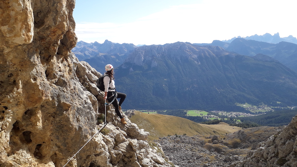 Vakantie naar Zuid Tirol, Dolomieten in de zomer - Rosengartengruppe - via feratta Masaré beklimmen - klettersteig Vakantie naar Zuid Tirol, Dolomieten in de zomer - Rosengartengruppe - via feratta Masaré beklimmen - klettersteig