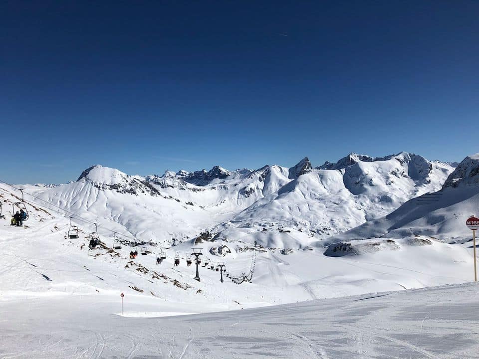 Lech Zurs nieuwe Madloch lift in Ski Arlberg Oostenrijk