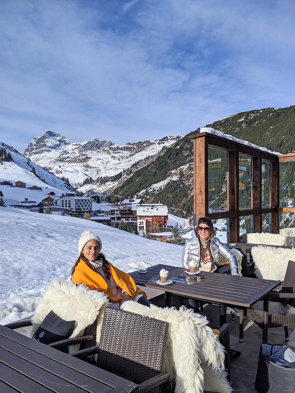 Pure Resort Warth - Schröcken am Arlberg in de winter.