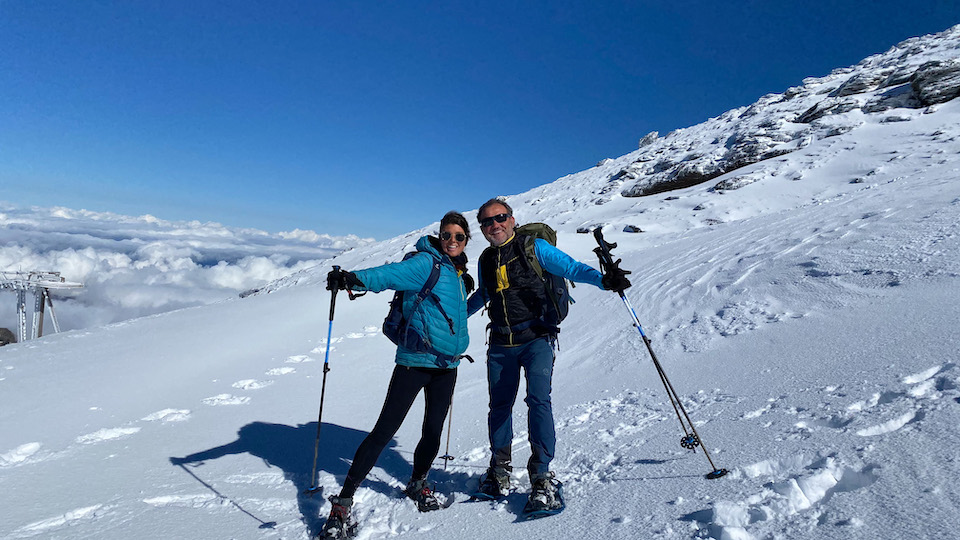 Pico Veleta beklimmen met sneeuwschoenen