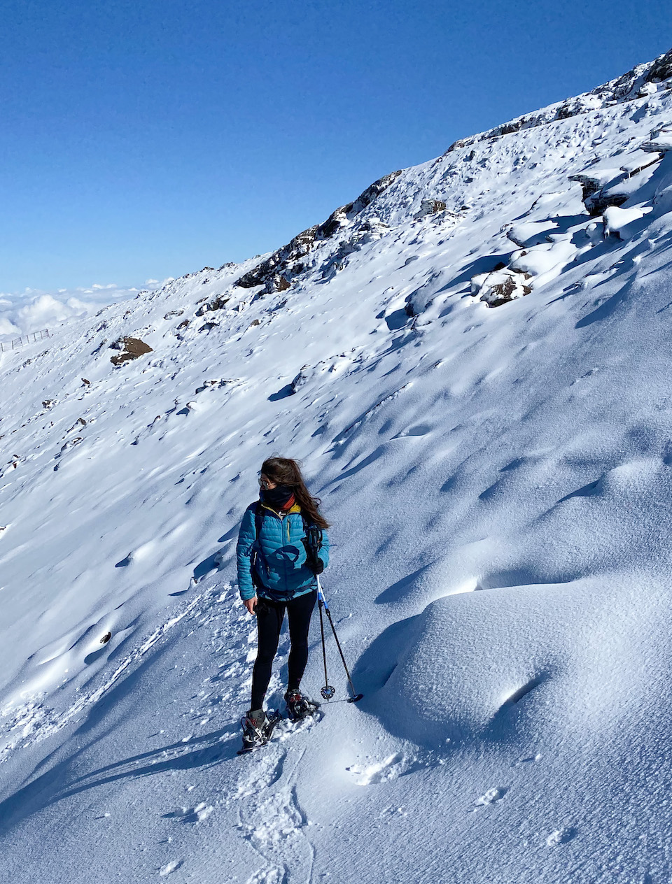 Pico Veleta beklimmen in de sneeuw - Las Alpujarras