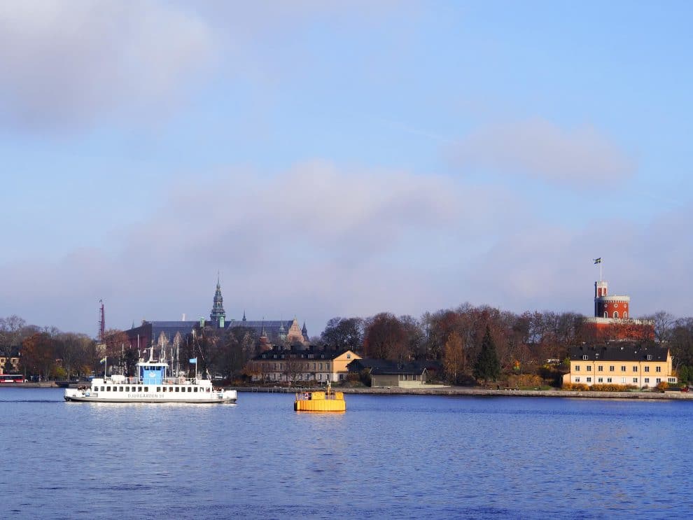 Met de ferry / veerpont naar Djurgården