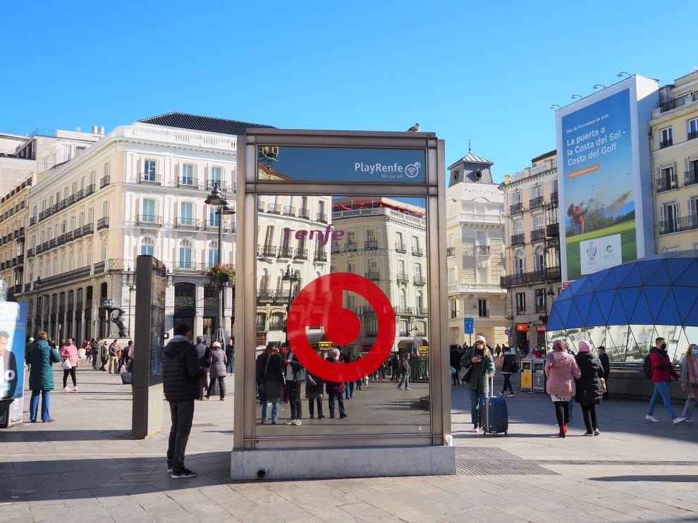 Pleinen in Madrid Puerta del Sol
