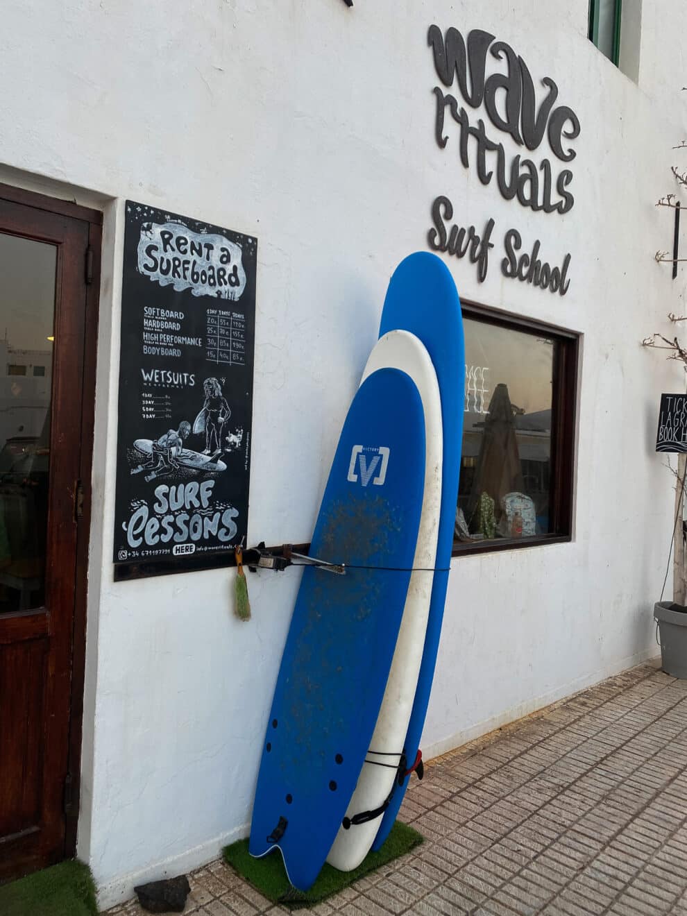 surfersdorp Caleta de Famara Canarische eilanden