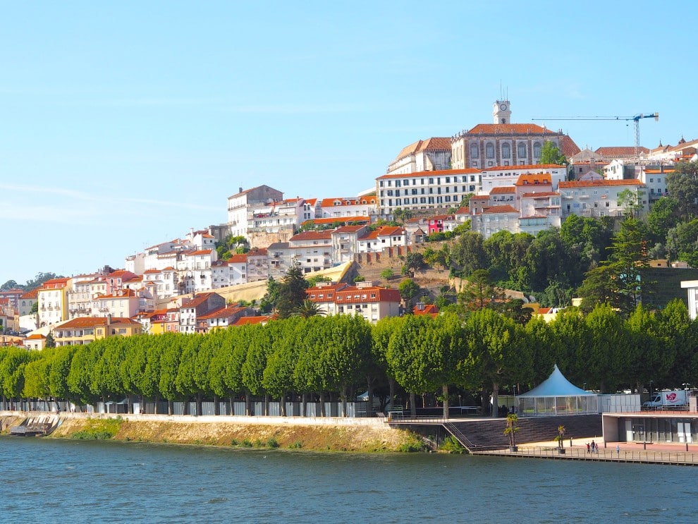Wandelen langs de Mondego in Coimbra