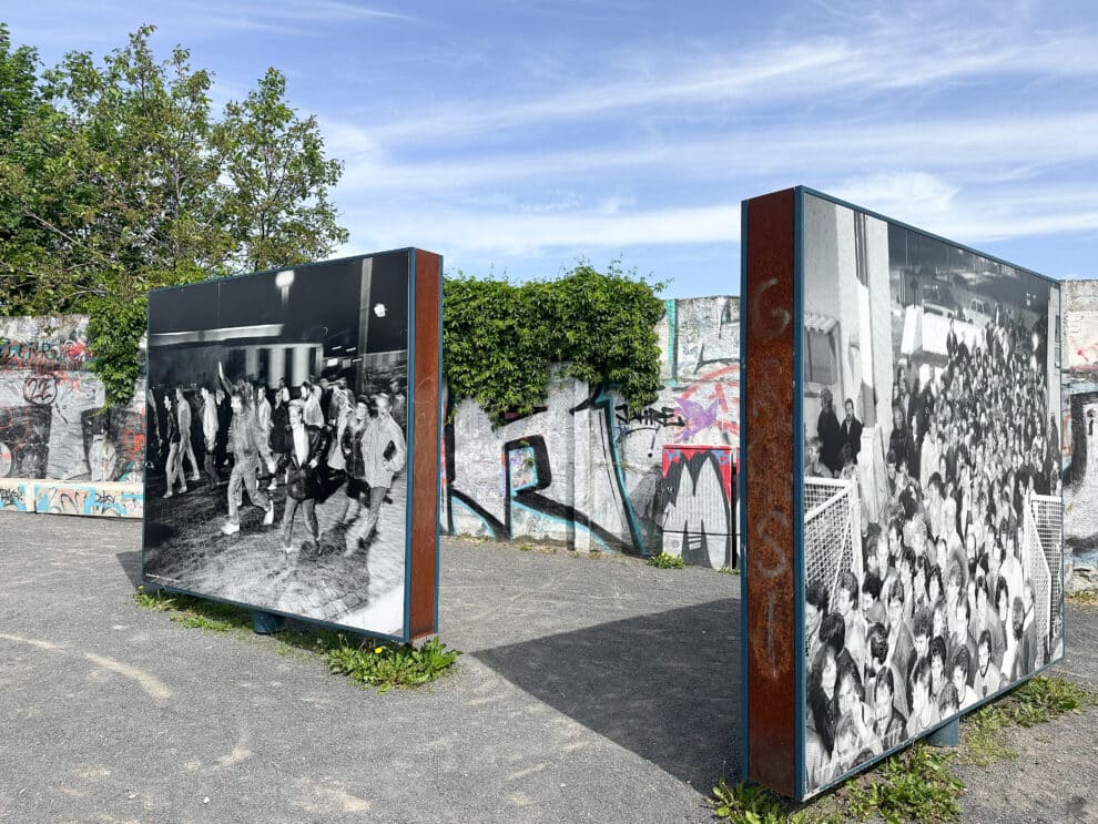 Waar viel de muur op 9 november 1989, 35 jaar na de Berlijnse muur - overgang Bornholmer Brücke Platz des 9. November 1989 bezienswaardigheden